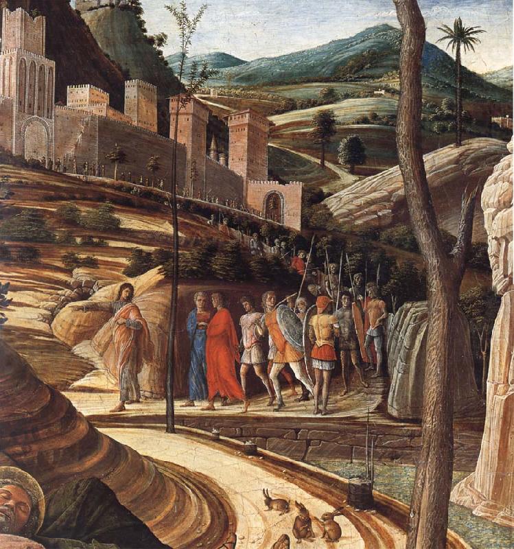 Andrea Mantegna Detail of The Agony in the Garden china oil painting image